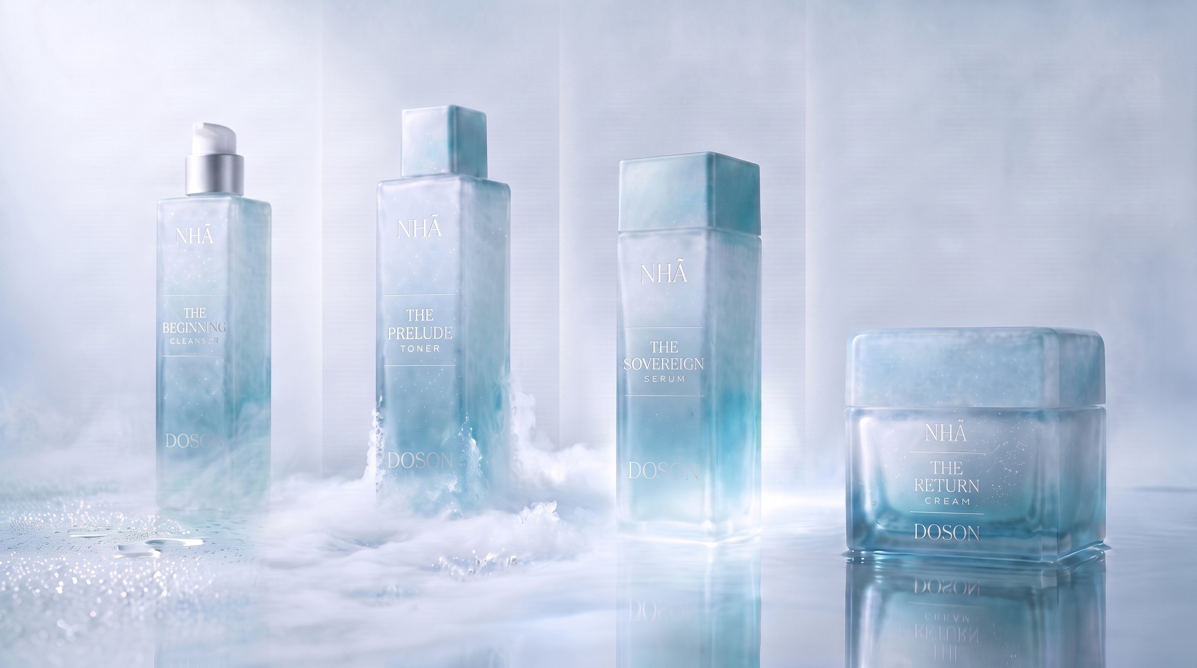 NHÃ · the four, on the flowing icy ground